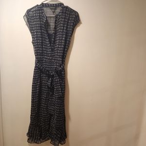 CLUB MONACO Navy Dremah Midi Dress Size 4
